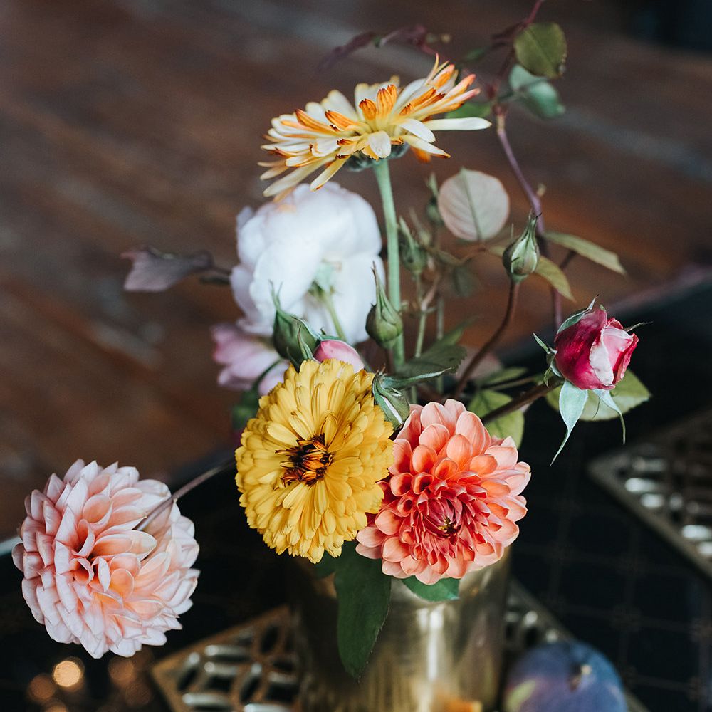 Relaxed London Wedding With Gold Accents Rich Autumnal Tones & Tapered Candles