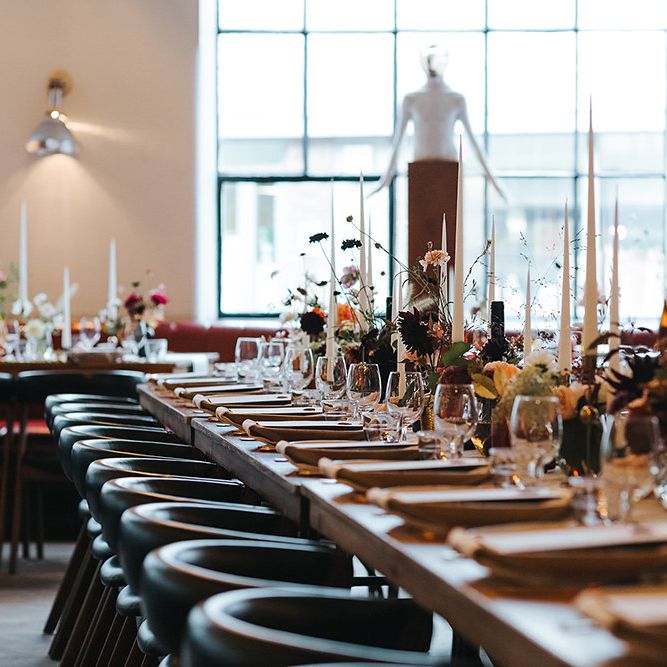 Relaxed London Wedding With Gold Accents Rich Autumnal Tones & Tapered Candles