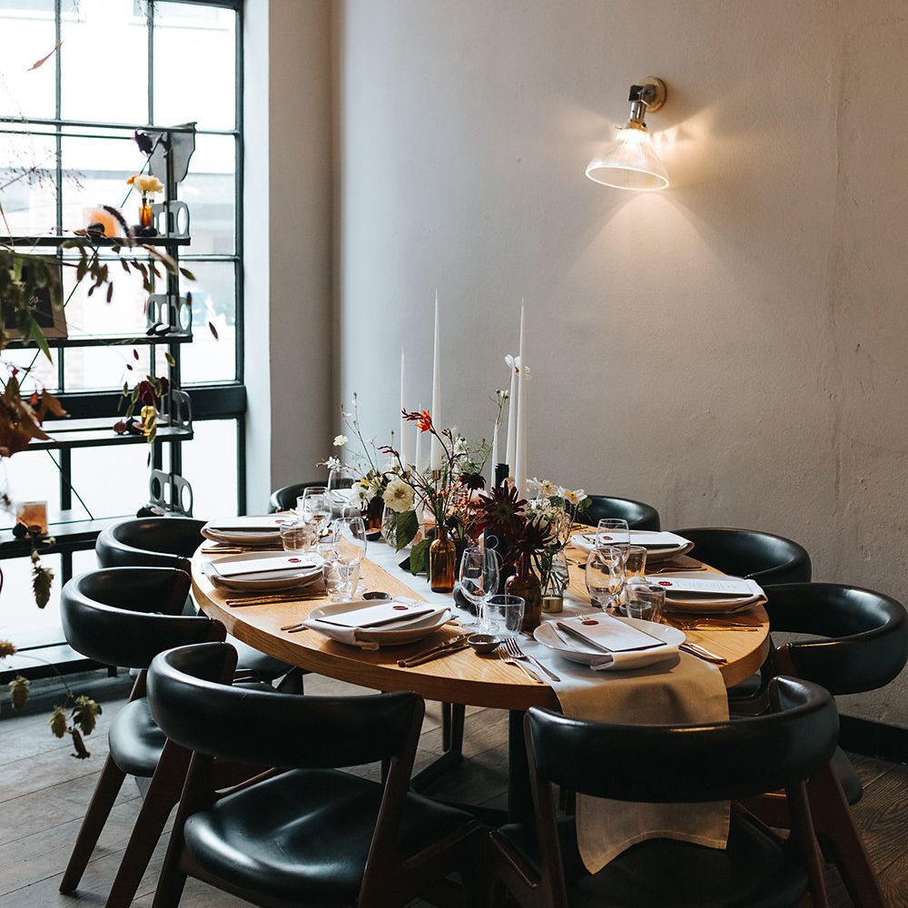 Relaxed London Wedding With Gold Accents Rich Autumnal Tones & Tapered Candles