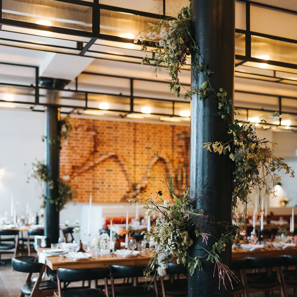 Relaxed London Wedding With Gold Accents Rich Autumnal Tones & Tapered Candles