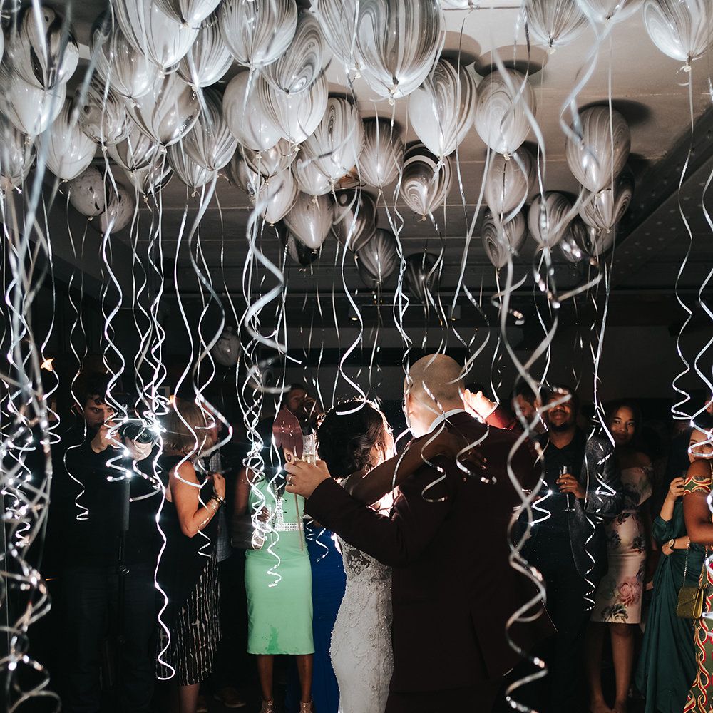 Stylish London Restaurant Wedding With Wild & Oversized Floral Arrangements By Aesme With Bride In Riki Dalal & Groom In Burgundy Suit By Paul Smith Planned & Styled By Knot & Pop With Images From Miss Gen