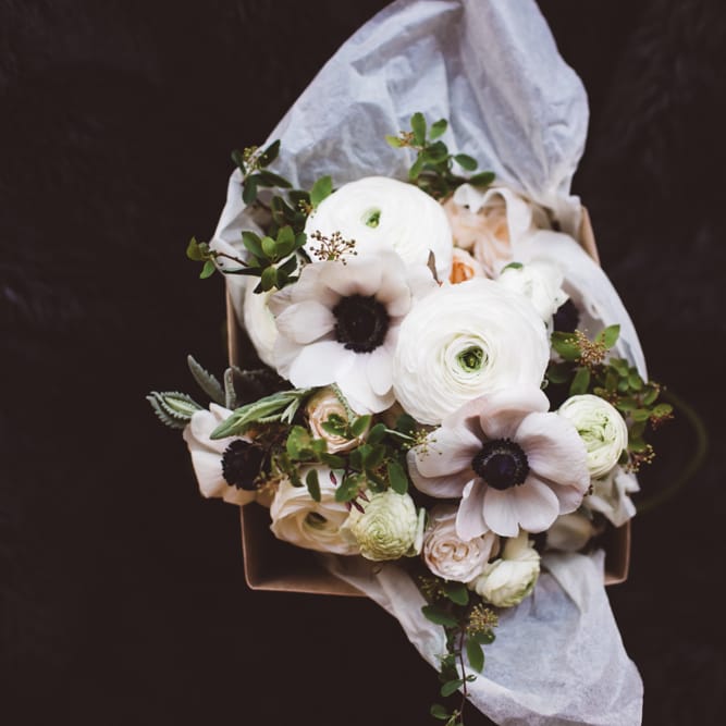 Anemone Wedding Bouquet