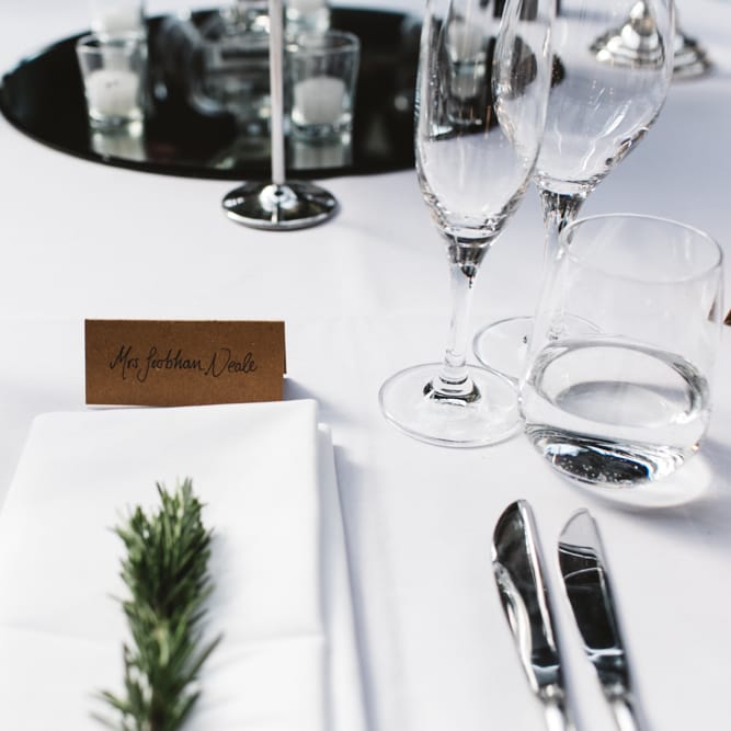 Simple Place Setting For Wedding