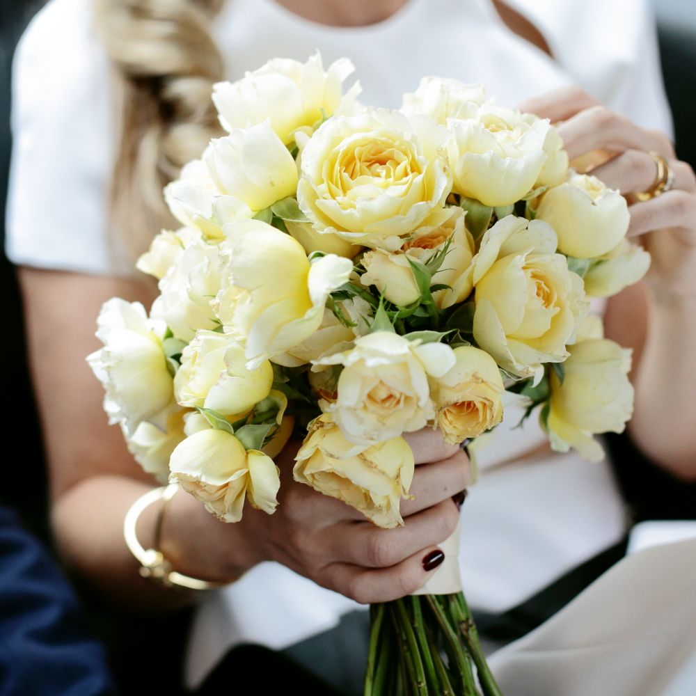 Pale Yellow Bridal Bouquet