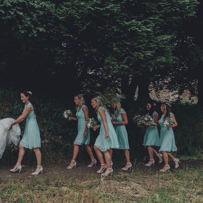 Bride & Wedding Party In Mint Green ASOS Dresses