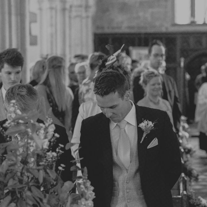Groom Waiting At Wedding Reception