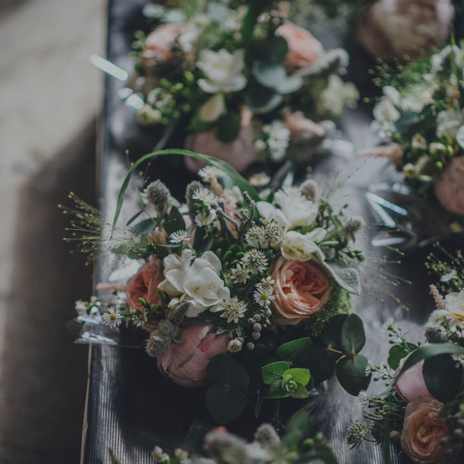 Rustic Wedding Flowers For A Cornish Wedding
