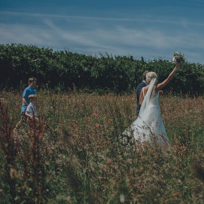 Bride & Groom Rustic Cornwall Wedding At Nancarrow