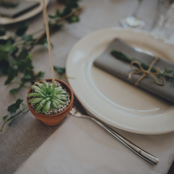 Succulent Wedding Favours