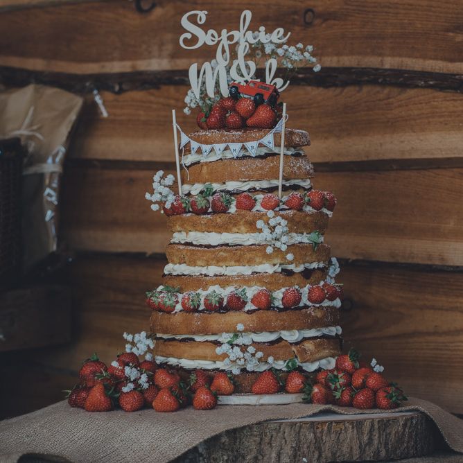 Naked Wedding Cake