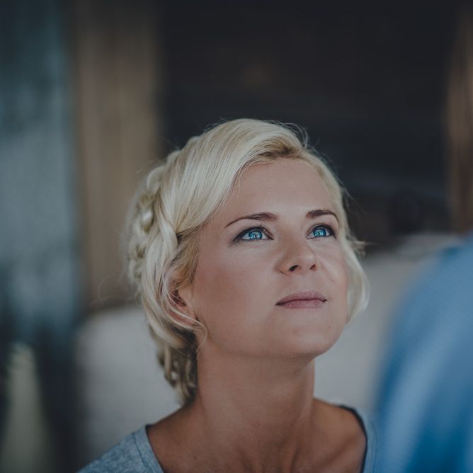 Beautiful Bride Getting Ready