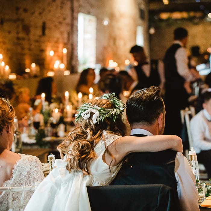 Fishley Hall Wedding Rustic Details & Lots Of Foliage & Festoon Lights