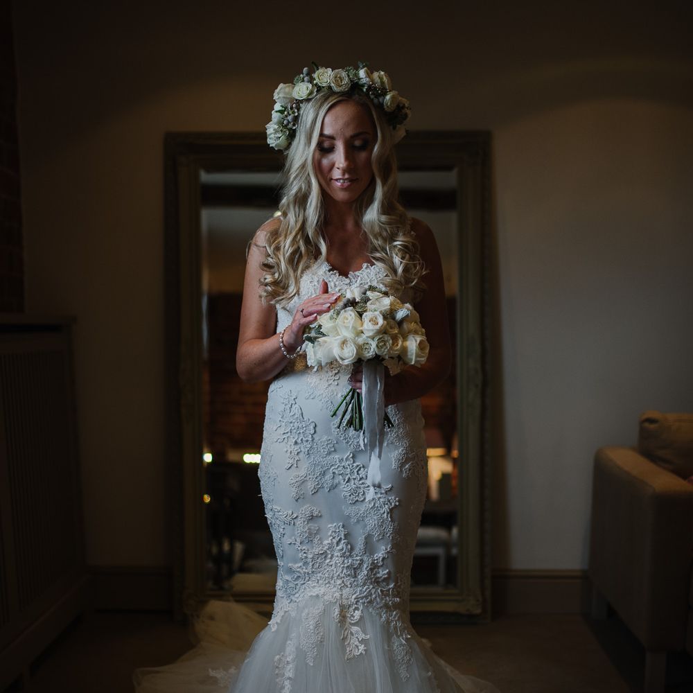 Winter Wedding At Curradine Barns With Bride In Pronovias