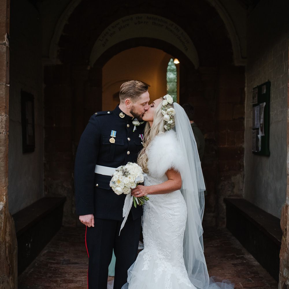 Winter Wedding At Curradine Barns With Bride In Pronovias