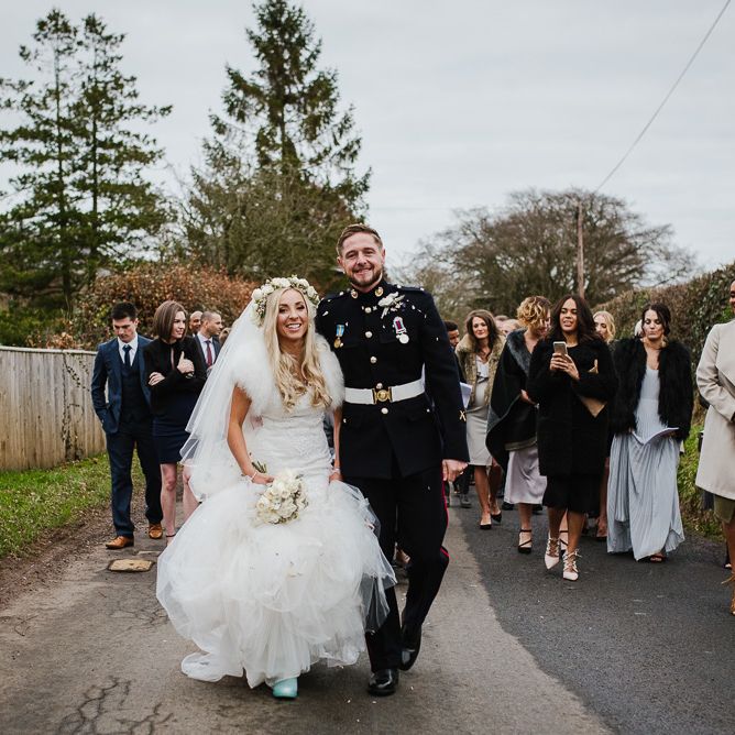 Winter Wedding At Curradine Barns With Bride In Pronovias