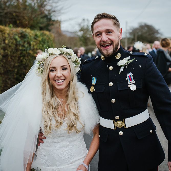 Winter Wedding At Curradine Barns With Bride In Pronovias