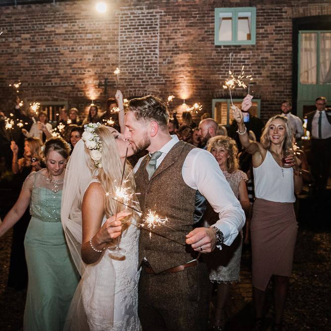 Winter Wedding At Curradine Barns With Bride In Pronovias