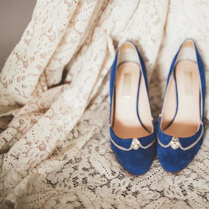 Blue Wedding Shoes by Rachel Simpson