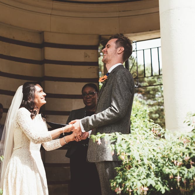 Intimate Wedding In London At Golders Hill Park Pergola