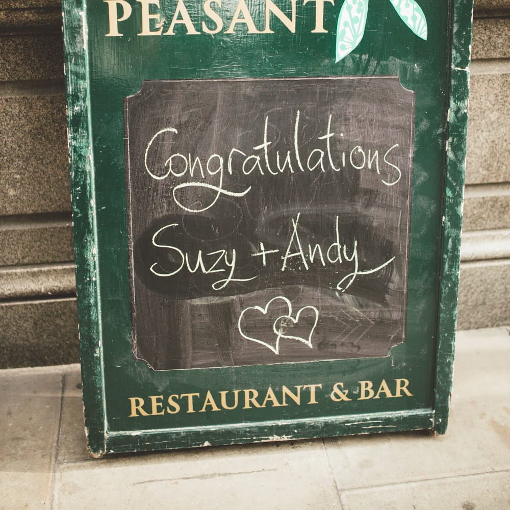 Wedding With A Pub Reception At The Peasant