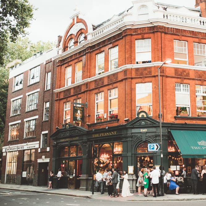 Wedding With A Pub Reception At The Peasant