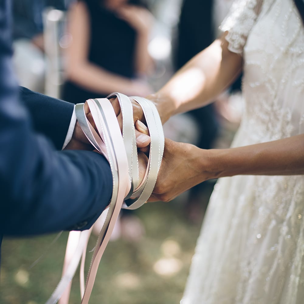 French Chateau Wedding At Château de la Bourlie With Bride In Vintage Gown & Bridesmaids In White Dresses By Silken Studio With Images From Lelia Scarfiotti