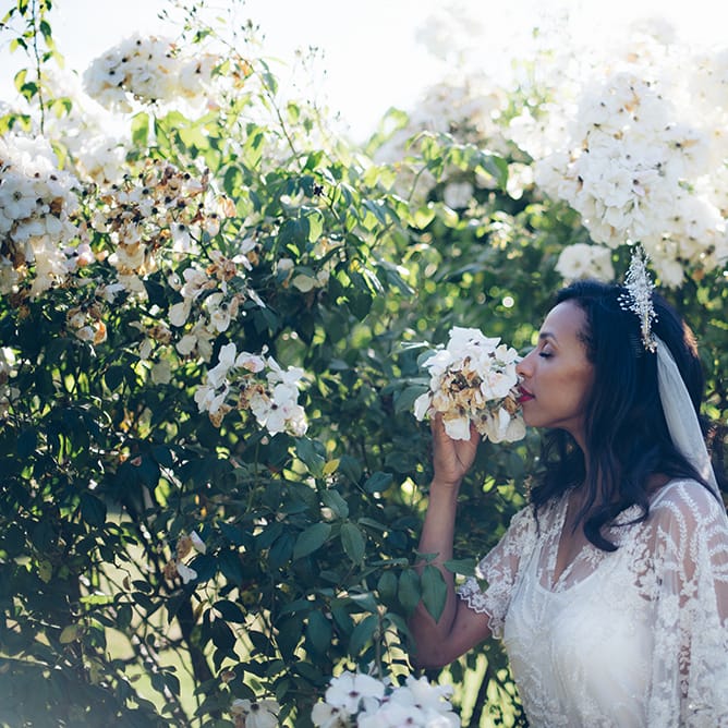 French Chateau Wedding At Château de la Bourlie With Bride In Vintage Gown & Bridesmaids In White Dresses By Silken Studio With Images From Lelia Scarfiotti