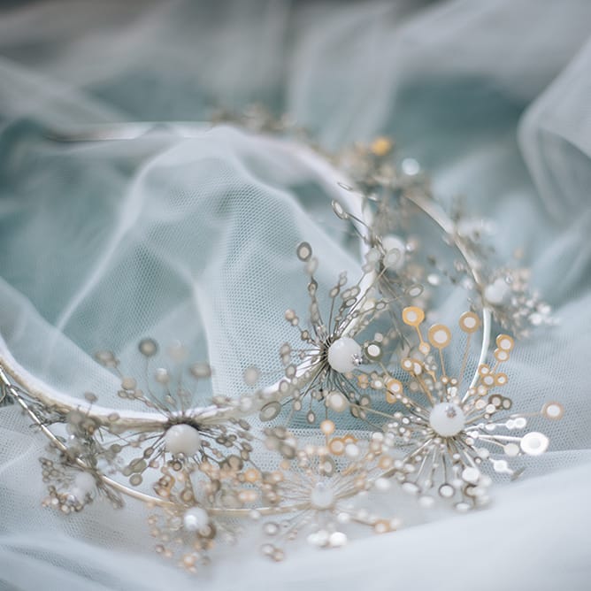 French Chateau Wedding At Château de la Bourlie With Bride In Vintage Gown & Bridesmaids In White Dresses By Silken Studio With Images From Lelia Scarfiotti