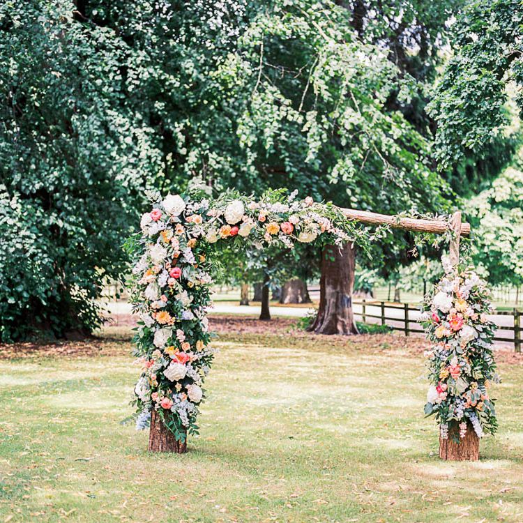 Floral Ceremony Arch By Blooming Divine