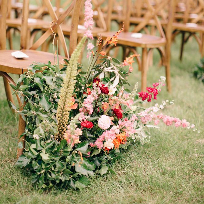 Floral Aisle Details For Wedding By Joanne Truby