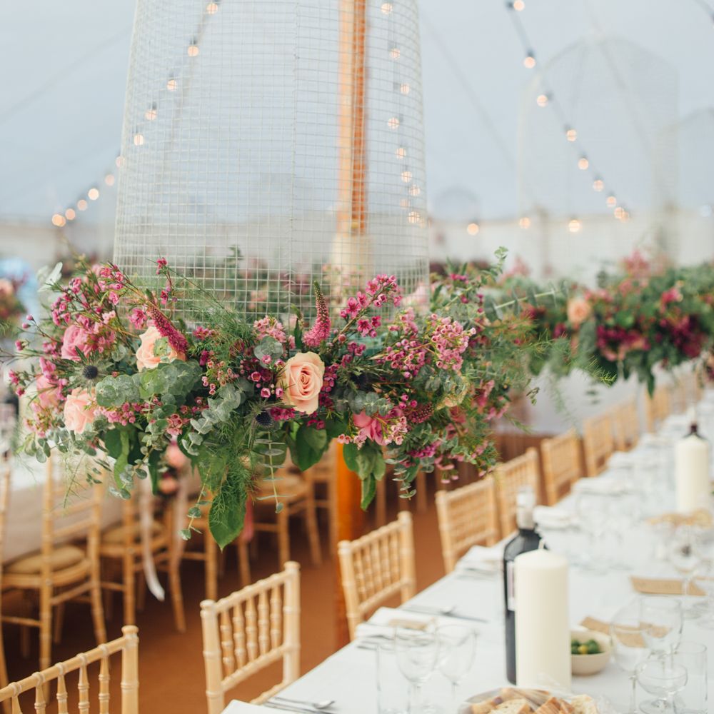 Suspended Florals For Wedding