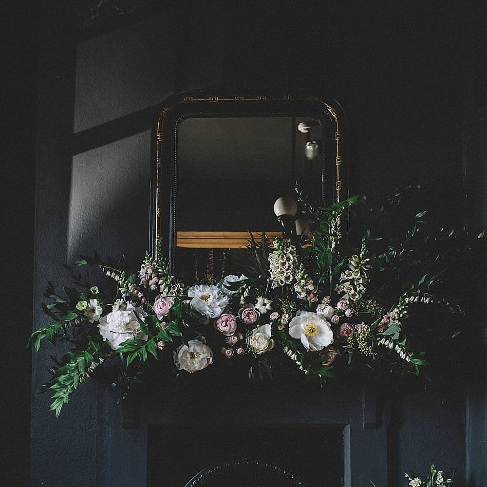 Floral Garland For Fireplace By Lily Lupin