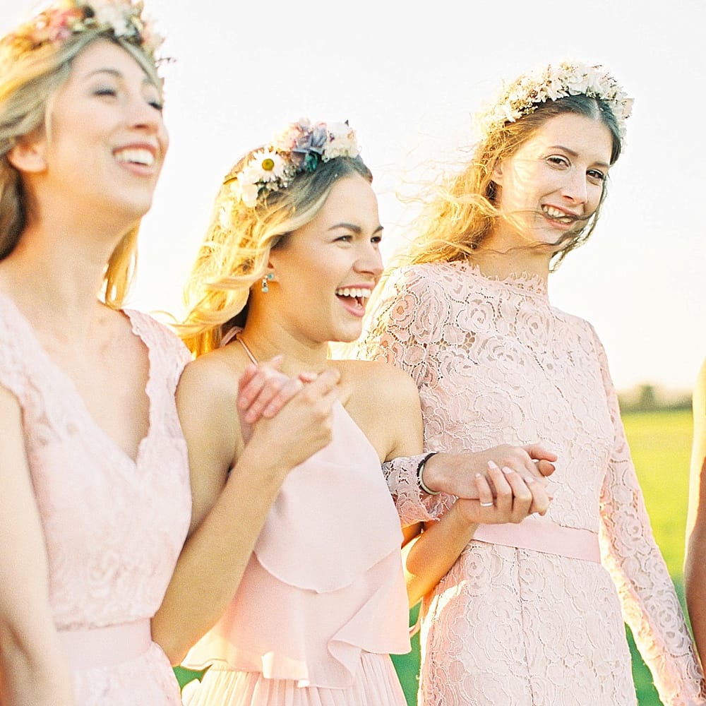 Pastel Bridesmaids Dresses For Stylish Modern Bridesmaids // Affordable Luxury, Bridesmaids & Occassion Dresses
