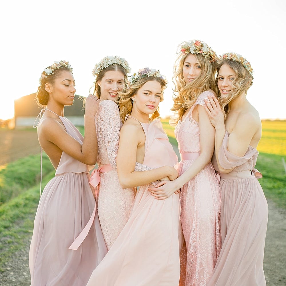 Pastel Bridesmaids Dresses For Stylish Modern Bridesmaids // Affordable Luxury, Bridesmaids & Occassion Dresses