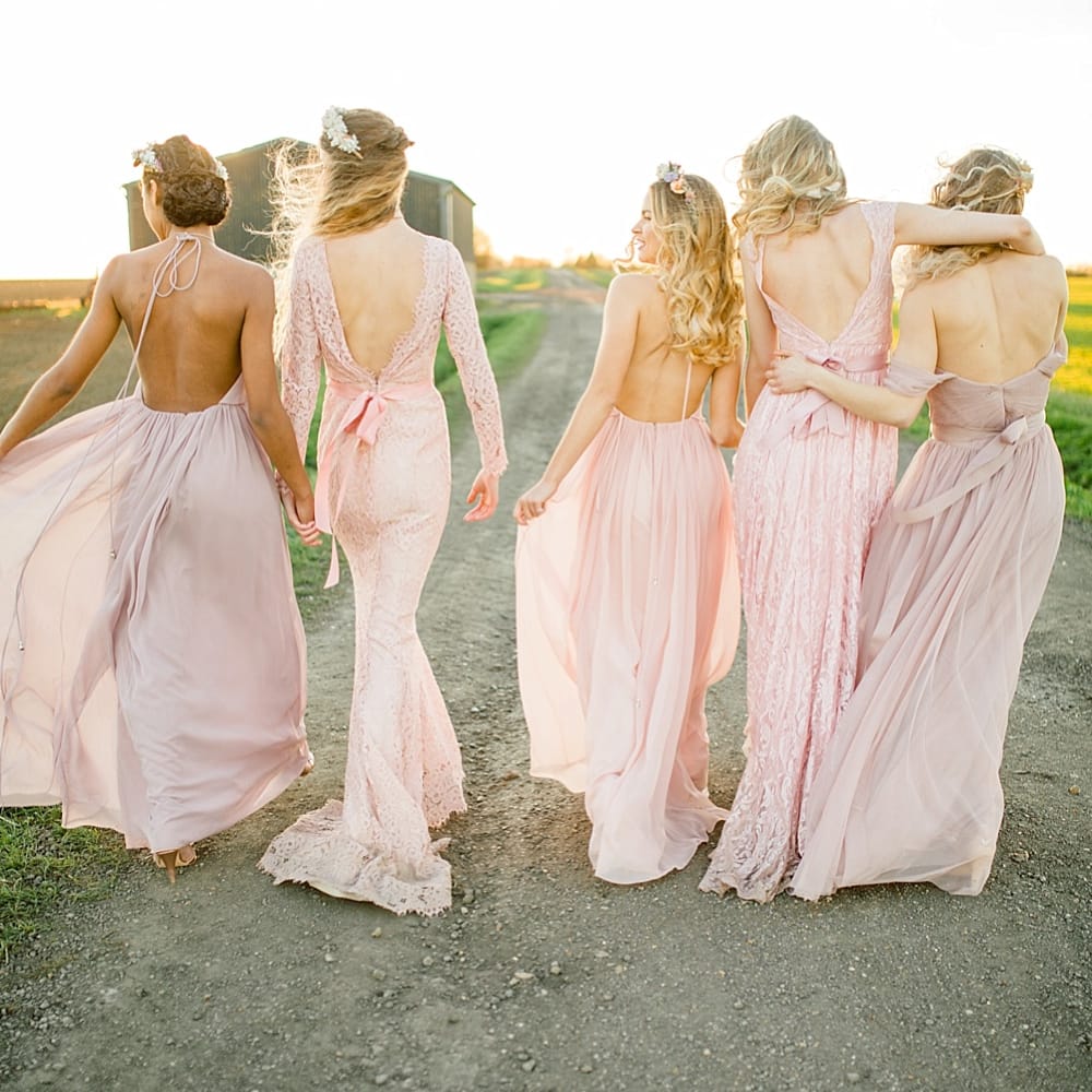 Pastel Bridesmaids Dresses For Stylish Modern Bridesmaids // Affordable Luxury, Bridesmaids & Occassion Dresses
