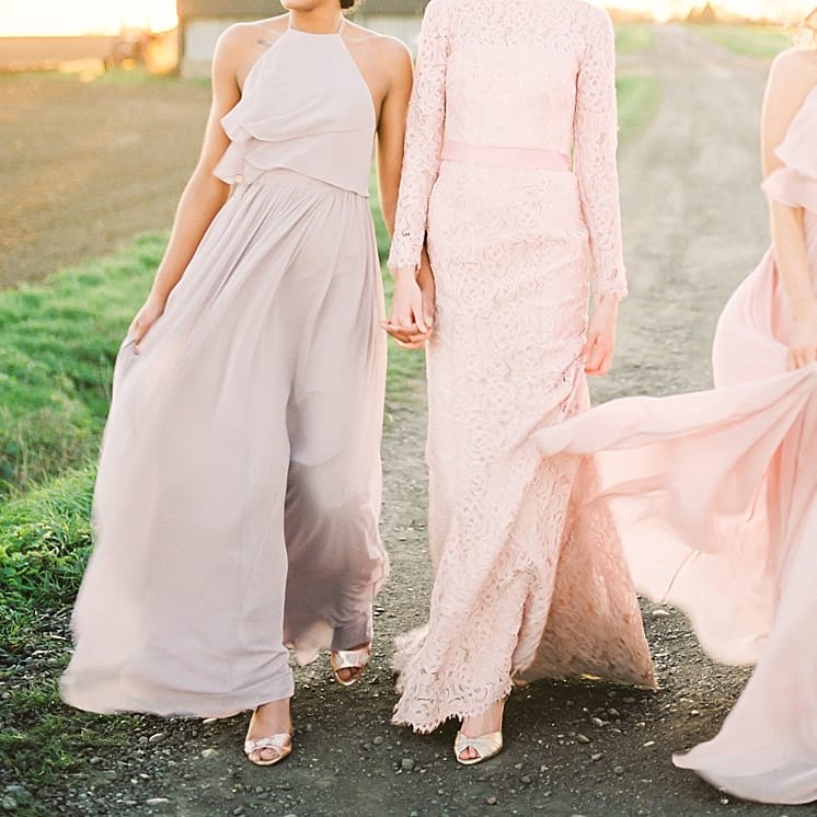 Pastel Bridesmaids Dresses For Stylish Modern Bridesmaids // Affordable Luxury, Bridesmaids & Occassion Dresses