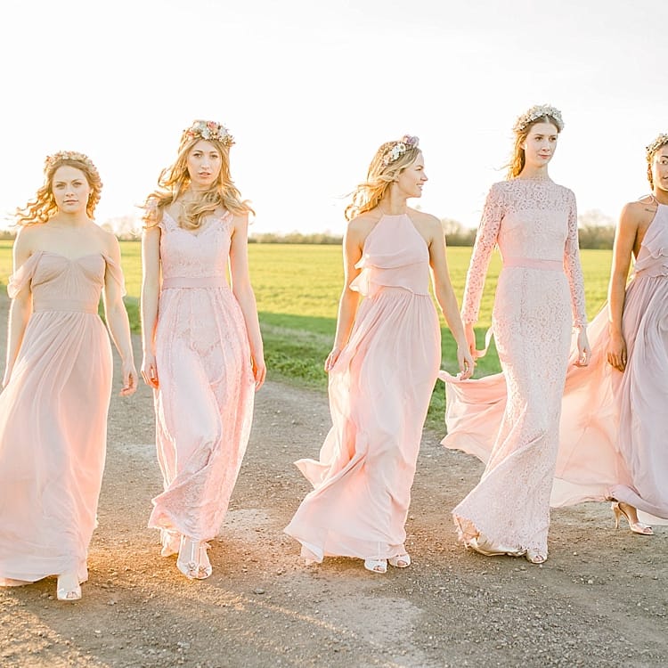 Pastel Bridesmaids Dresses For Stylish Modern Bridesmaids // Affordable Luxury, Bridesmaids & Occassion Dresses