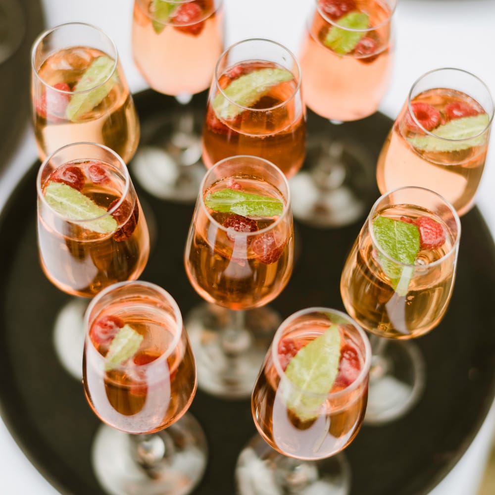 Pimms Cocktails | Outdoor Ceremony & Rustic Barn Reception at Pennard House Somerset | John Barwood Photography