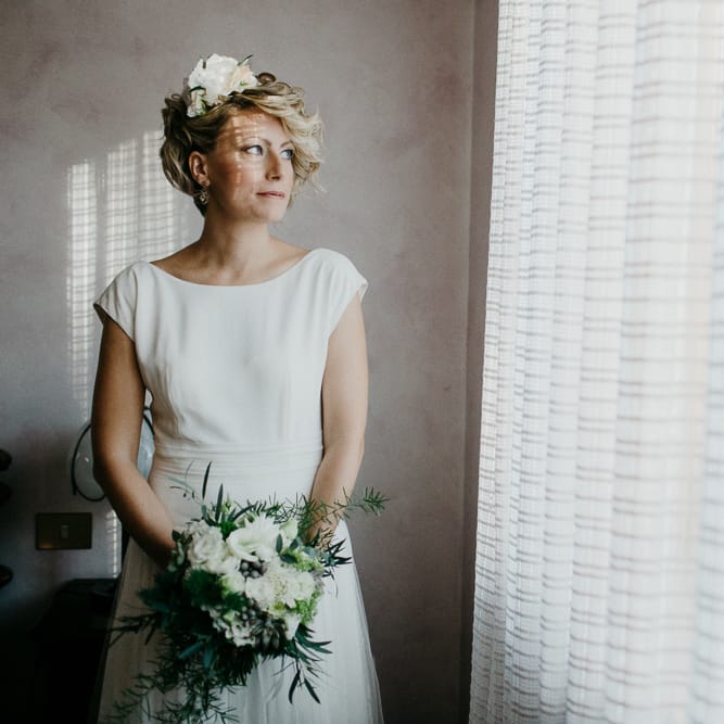Bride in Rembo Styling Wedding Dress | That Day Wedding Planner | Carla Penoncelli Photography