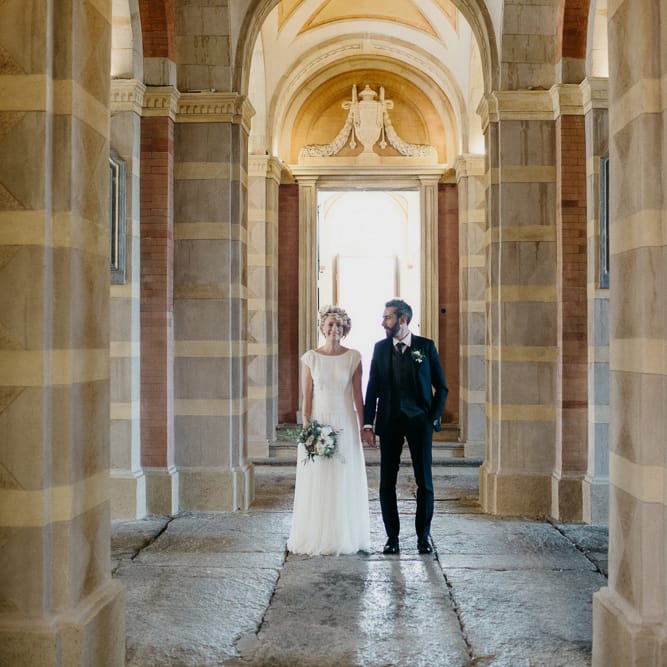 Bride in Rembo Styling Dress & Groom | That Day Wedding Planner | Carla Penoncelli Photography