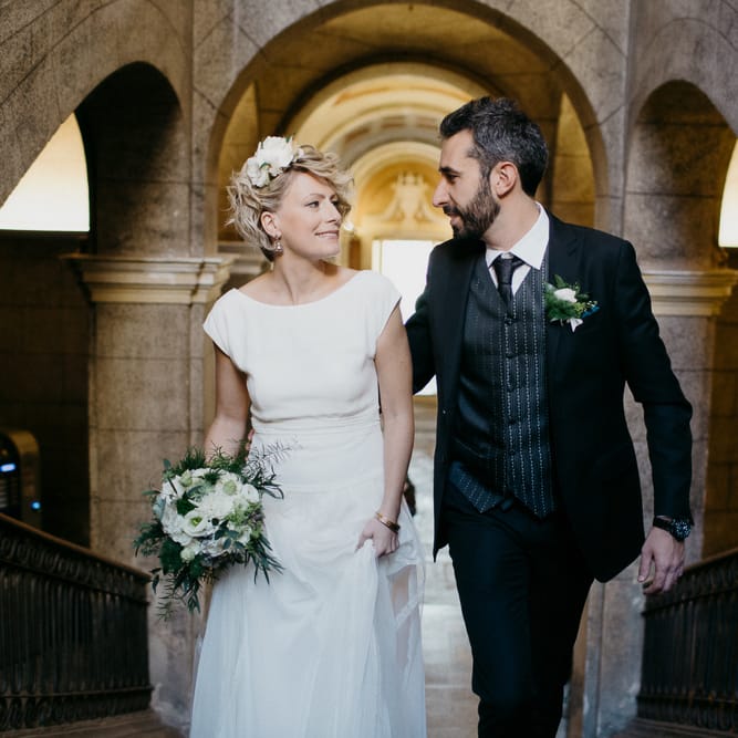 Bride in Rembo Styling Wedding Dress | That Day Wedding Planner | Carla Penoncelli Photography