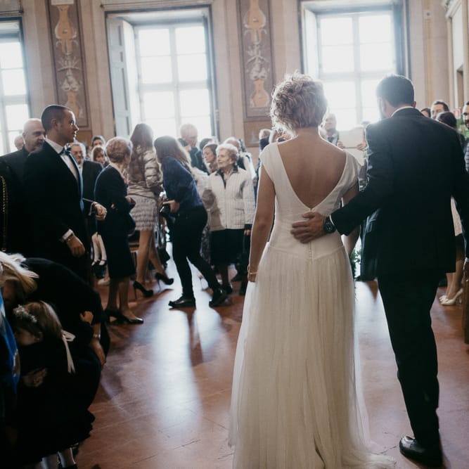 Wedding Ceremony | Bride in Rembo Styling Dress & Groom | That Day Wedding Planner | Carla Penoncelli Photography