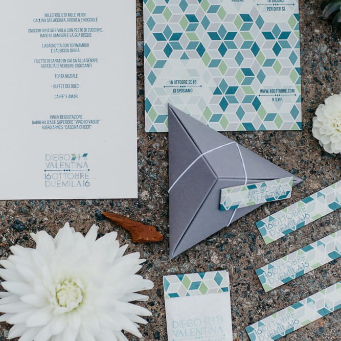 Geometric Wedding Stationery | That Day Wedding Planner | Carla Penoncelli Photography