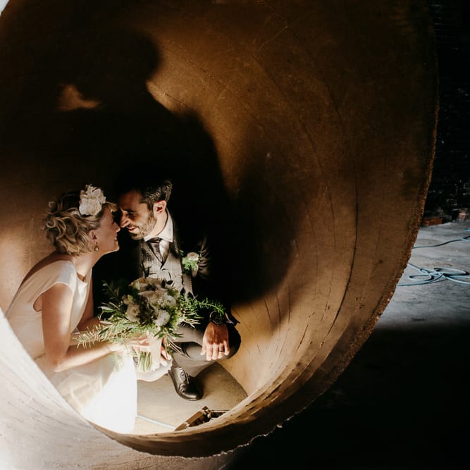 Bride in Rembo Styling Dress & Groom | That Day Wedding Planner | Carla Penoncelli Photography