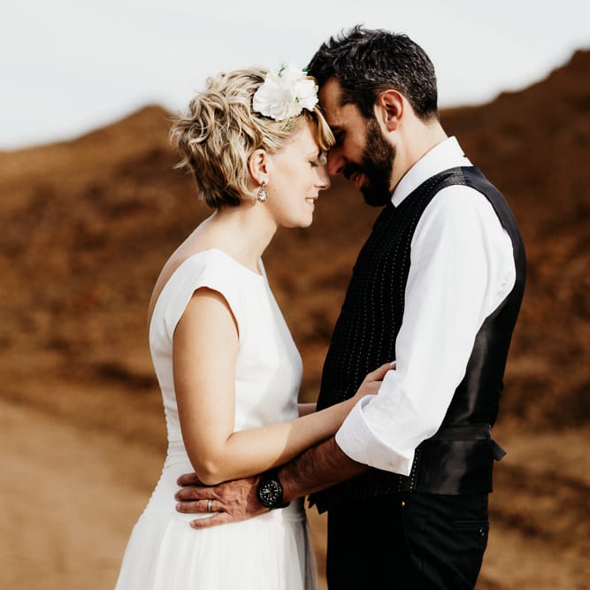 Bride in Rembo Styling Wedding Dress | That Day Wedding Planner | Carla Penoncelli Photography