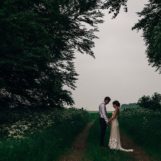 Rue De Seine Bride For A Stone Barn Wedding With Wedding Party In Soft Pink And Navy And Images From Jason Mark Harris With Film By Harris Films