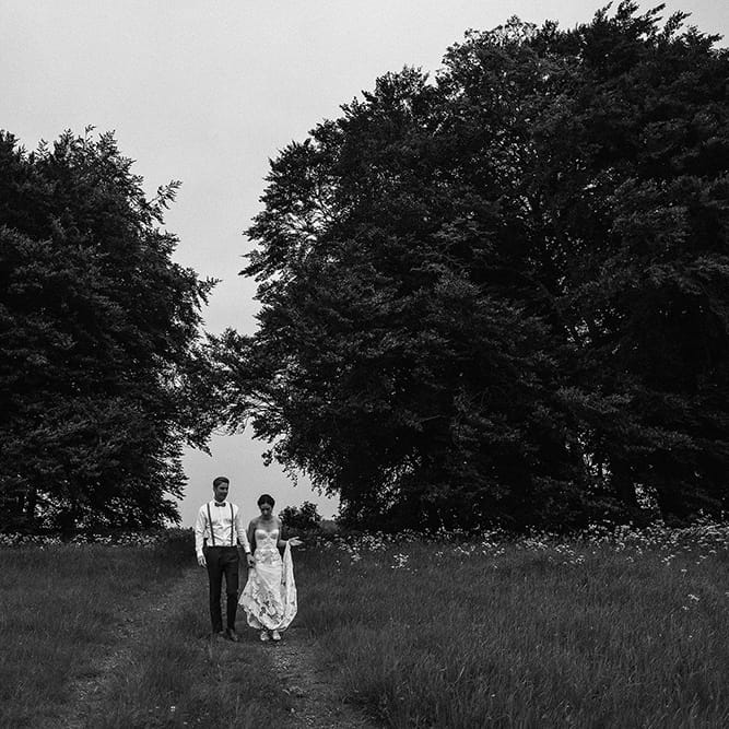 Rue De Seine Bride For A Stone Barn Wedding With Wedding Party In Soft Pink And Navy And Images From Jason Mark Harris With Film By Harris Films