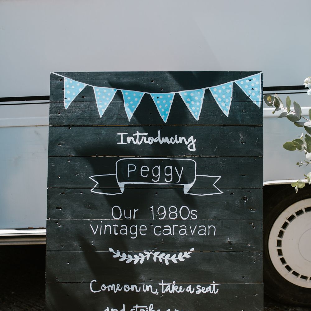 Chalkboard Wedding Sign | DIY Wedding at Upwaltham Barns with Bright Flowers | Danielle Victoria Photography