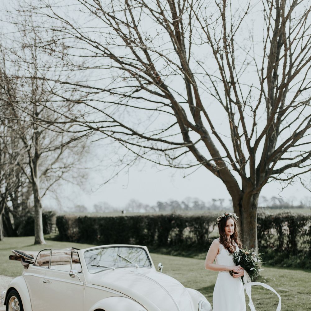 Vintage Beetle Wedding Car