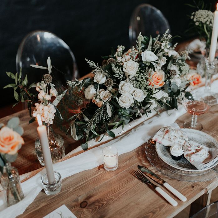 Rustic Luxe Place Setting For Wedding